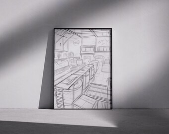 Counter-Strike 2 Train Map Art – Framed Gamer Print