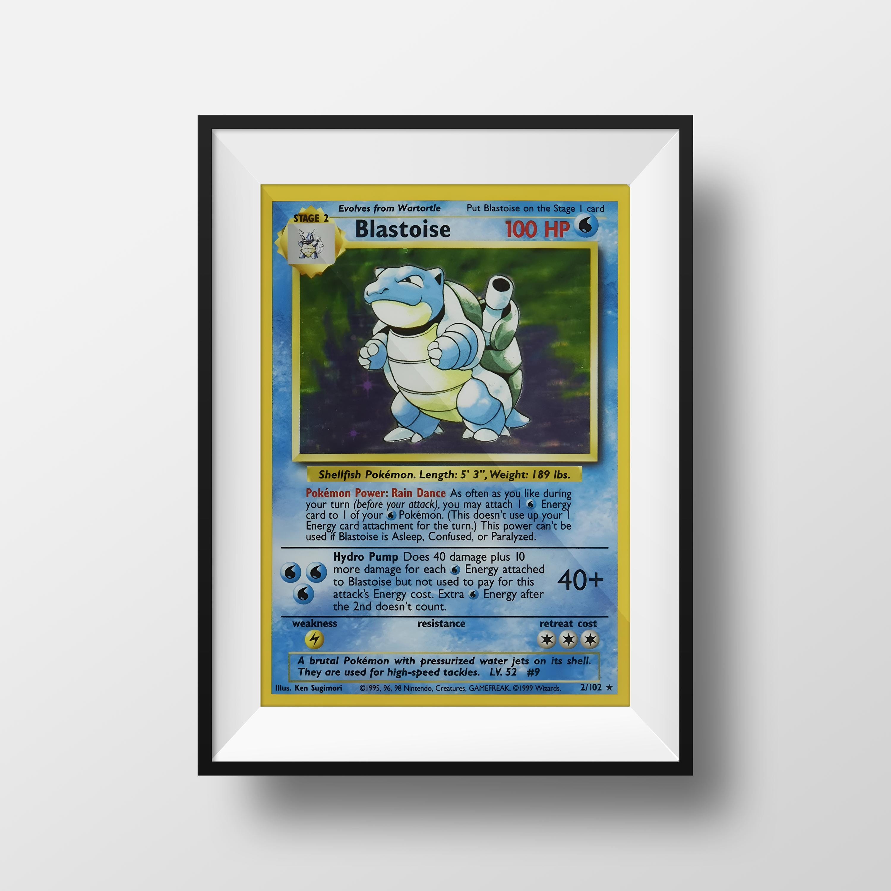 blastoise pokemon card 1995 HOLOGRAPHIC RARE 2/102 MINT CONDITION Black Star Promos Type 1st edition shadowless Blastoise :