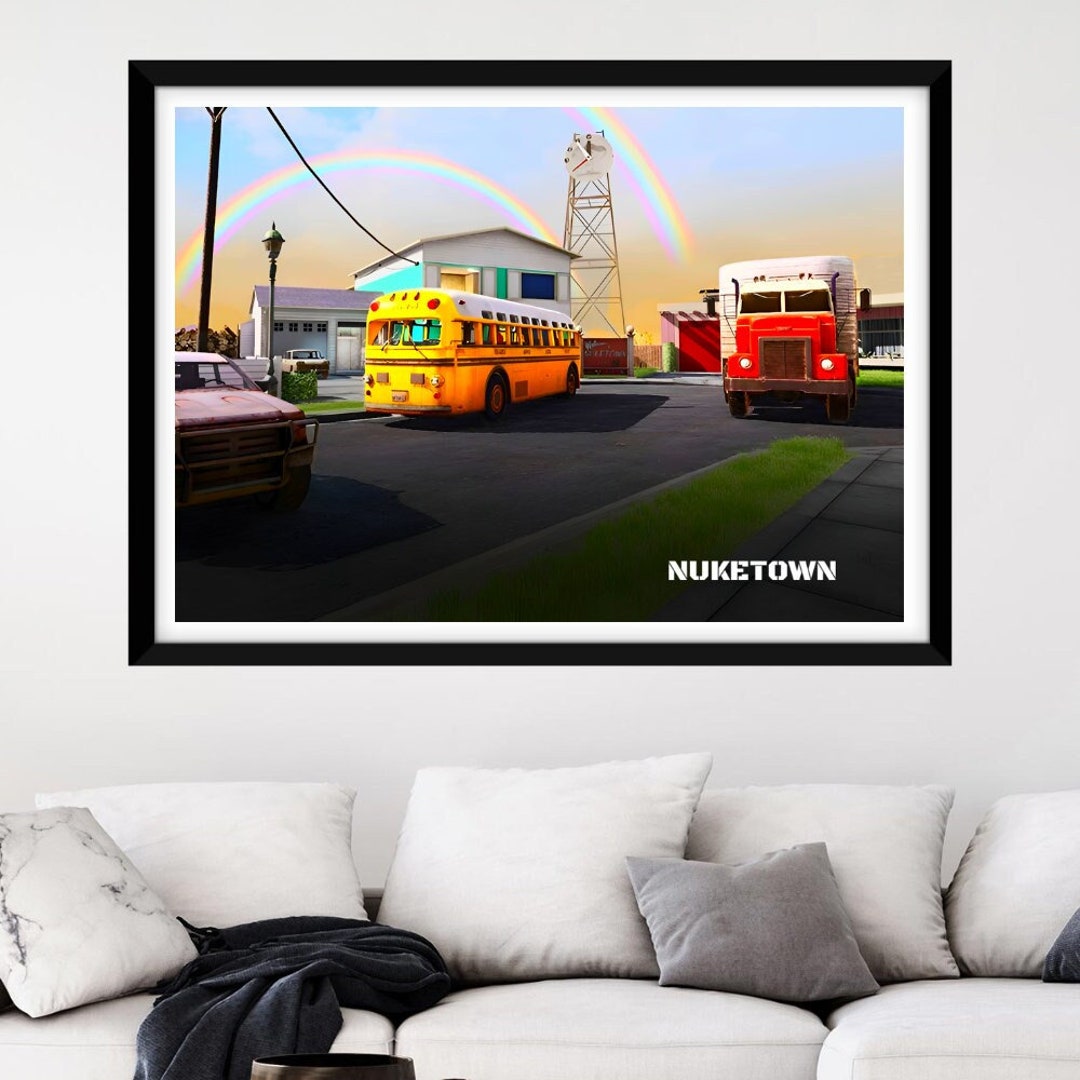 NUKETOWN Art Poster Gift Call of Duty Map Art Etsy