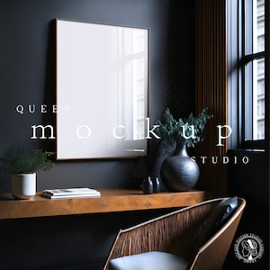 Interior Frame Mockup, Frame Mockup, Wood Mockup Frame, Poster Frame Mockup, Digital Mockup, Rustic Frame Mockup, Iso A Mockup, Queen