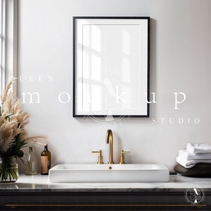 Black Frame Mockup, Wood Frame Mockup, Bathroom Frame Mockup, DIN A Size Mockup, Wood Poster Frame, Photoshop a4 Mockup, Duo Mockup, Mockup