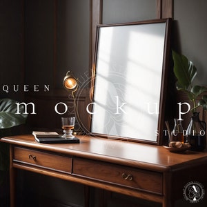 Interior Frame Mockup, Frame Mockup, Wood Frame Mockup, Poster Frame Mockup, Antique Frame Mockup, Rustic Frame Mockup, DIN A , Queen