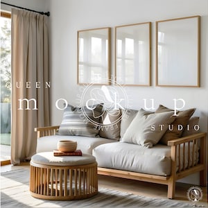 frame mockup, 3 wood frame mockup, 8x11 livingroom frame mockup, set of three frames, digital frame, 3 frame mock up, photoshop template