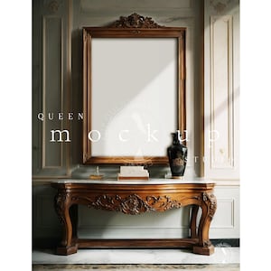 Rustic Interior Frame Mockup: Vintage Poster/Print (PSD/JPG)