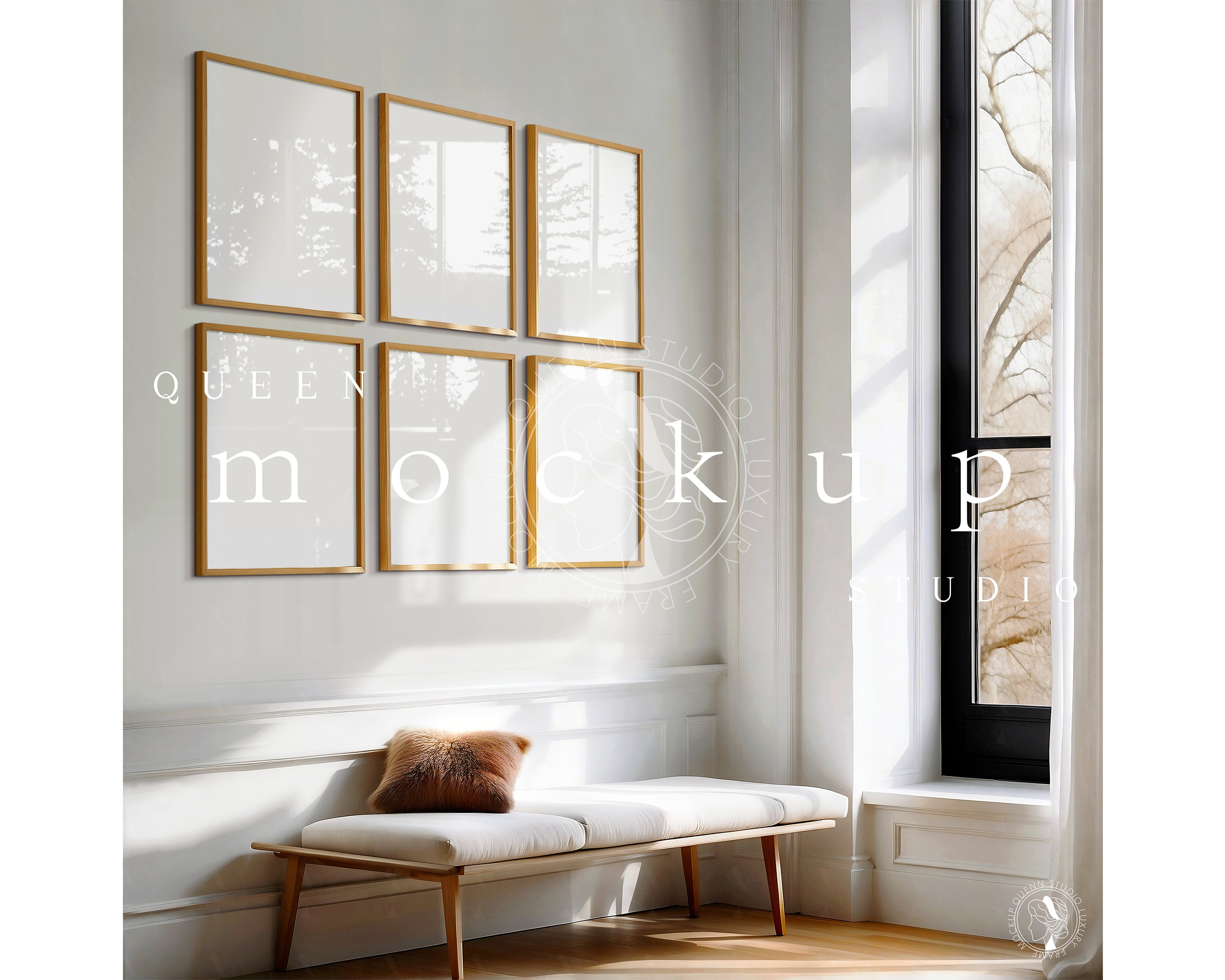 6 wood frame mockup, 8x11 frame mockup, set of 6 digital frame, a4 psd mockup, frame mockup, photoshop mockup template, photoshop din a