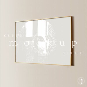 Wood Frame Mockup: Horizontal A4 Digital Display (PSD, JPG)
