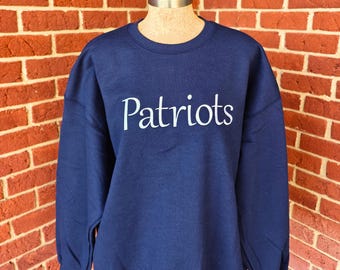 Personalized School Sweatshirt Attire, Highschool Name and Mascot, High School Sweatshirt, Custom Mascot Shirt, School Logo Wear