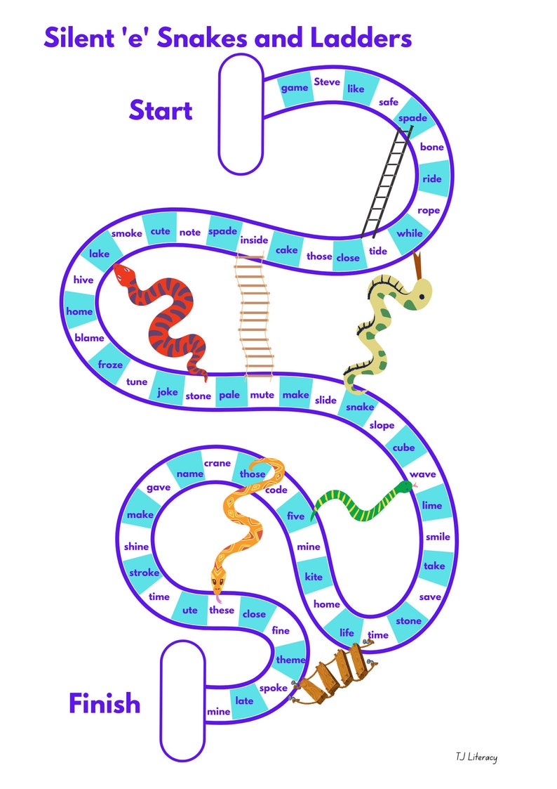 Decoding Snakes and Ladders Games - Set of 5 - Etsy