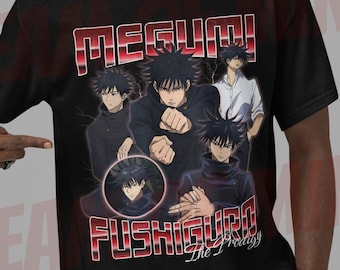 RETRO Fushiguro Megumi Tshirt Vintage, Megumi Shirt, Megumi T-Shirt Fan, Megumi Fushiguro Graphic, Anime Otaku bootleg tees