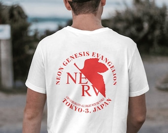 Neon Genesis Evangalion shirt nerv shirt anime tshirt anime gym shirt vintage anime t shirt gym pump cover workout shirt men weightlifting