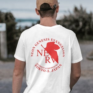 Neon Genesis Evangalion shirt nerv shirt anime tshirt anime gym shirt vintage anime t shirt gym pump cover workout shirt men weightlifting