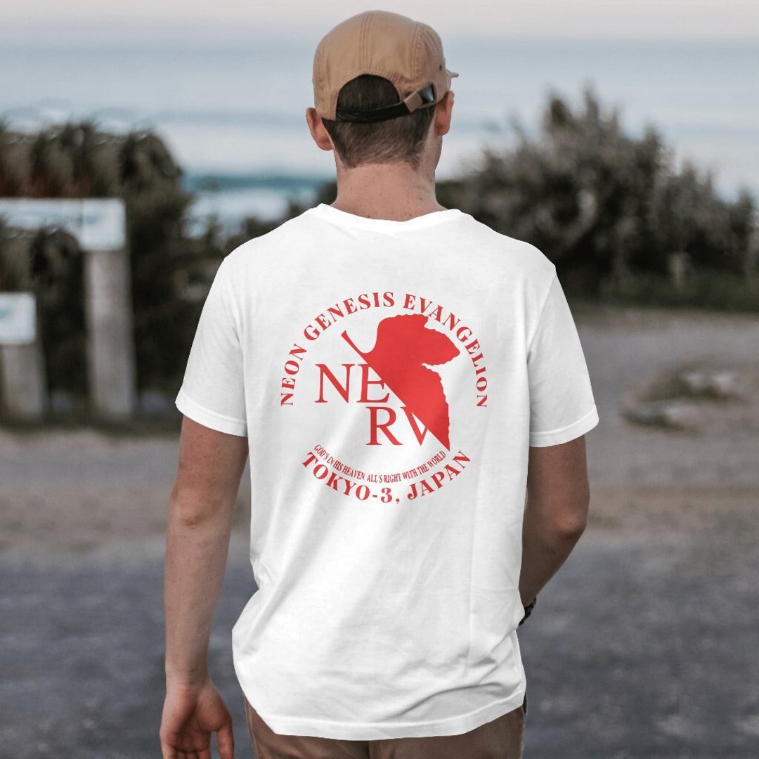 EURO NERV T-Shirt（BLACK） Amazon.com: Neon Genesis Evangelion: NERV Logo Black T Shirt