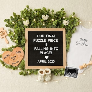 Second Baby Pregnancy Announcement Digital, Number 2 Neutral Reveal Editable Template, Social Media Expecting Final Last One, Family of Four