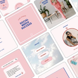Social Haus Social Bundle Vorlagen in Canva bearbeitbar