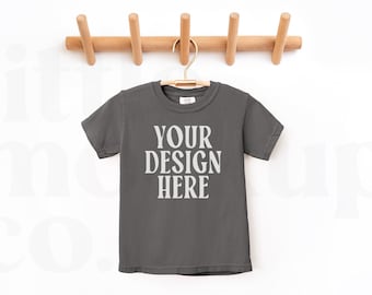 Pepper Comfort Colors Youth T-Shirt Mockup | Comfort Colors 9018 Mockup | Front and Back | Youth Mockup