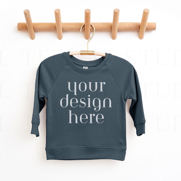 Harbor Colored Organics Portland Pullover Mockup | Portland Pullover Mockup | Kids Sweatshirt Mockup | Toddler Sweatshirt Mockups