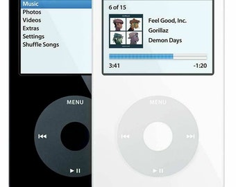 Apple iPod Video 5th Generation Classic 30GB A1136 w/ New Battery (+Wolfson DAC) - 100% OEM Factory Original! (Black/White)