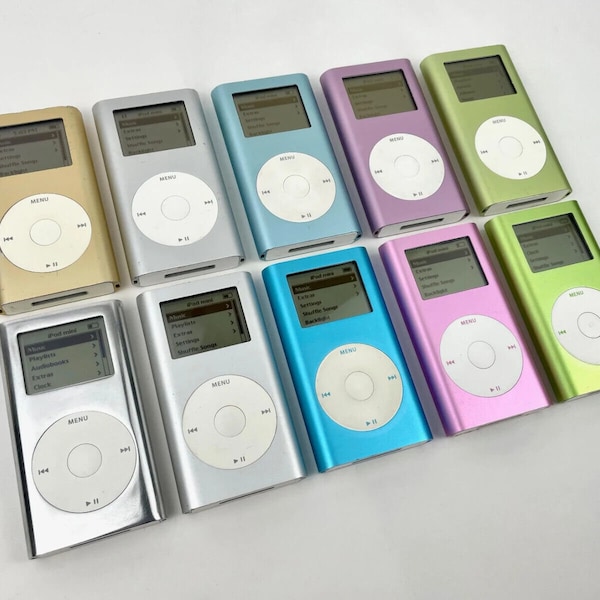 4GB Apple iPod Mini 1st Generation A1051 w/ Wolfson DAC! (Blue, Green, Pink, Silver) 100% Factory Original - Guaranteed to Boot Up (as-is)