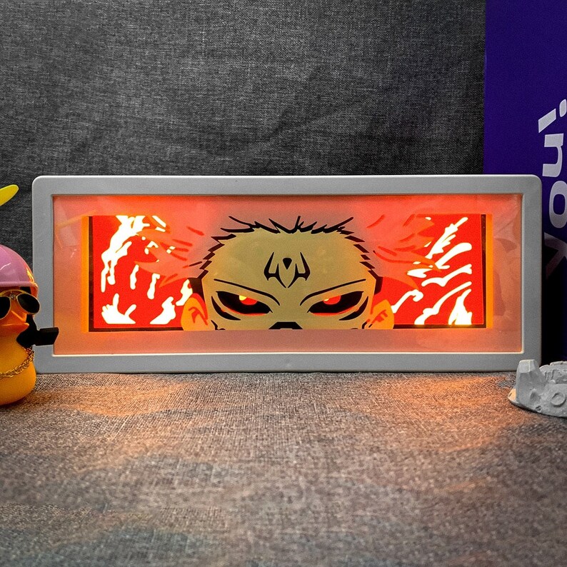 Anime Light Box Sukuna Yuji Itadori Jujutsu Kaisen Manga Lamp Etsy UK