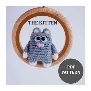 Pattern crochet Kitten, pdf, english crochet pattern, animal crochet pattern, Cat amigurumi, Cat crochet, cat pattern, pattern keychain