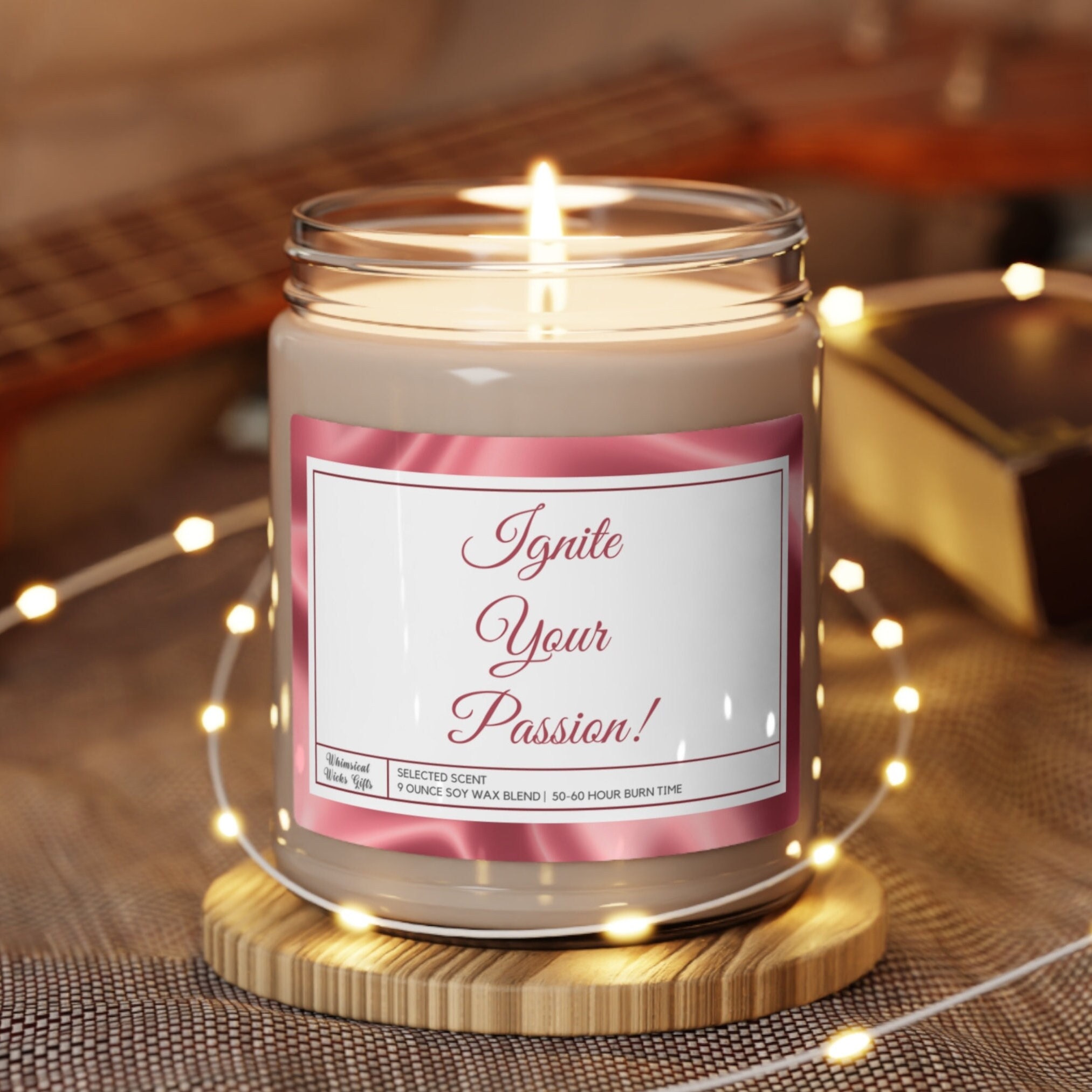 Ignite Your Passion and Purpose Candle, Long-lasting Natural Fragrance Soy  Wax Candle, Perfect Home Decor Gift, Encouraging Present 