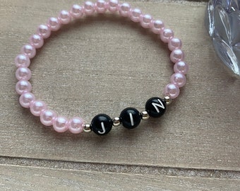 Rosa Perlenarmband JIN