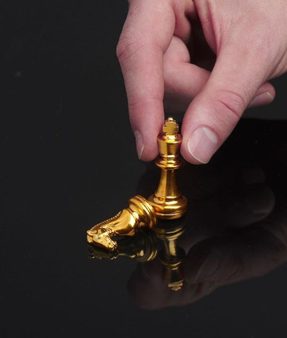 Knight Chess Piece 24K Gold