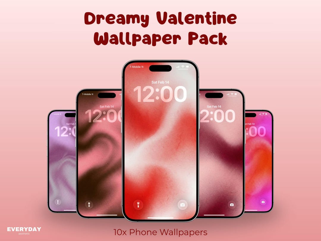 Valentine iPhone Wallpaper | Dreamy Hazy Gradients | Soft Aesthetic