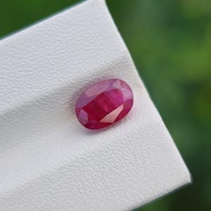 Natural Oval Cut Ruby Gemstone Loose Faceted Untreated Unheated From Afghanistan