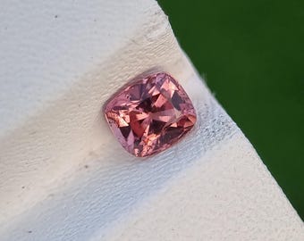Pedra preciosa espinélio vermelho rosado | Natural | Não tratado | Corte almofada | Solto | Facetado | De Afghanistna