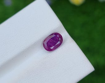 Sapphire Stone Stone Pink Purple Natural Loose Oval Shape Faceted Untreated Unheated From Aghanistan