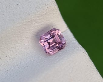 Pedra de espinélio rosa limpa para os olhos, natural, solta, não tratada, não aquecida, facetada, do Tajiquistão