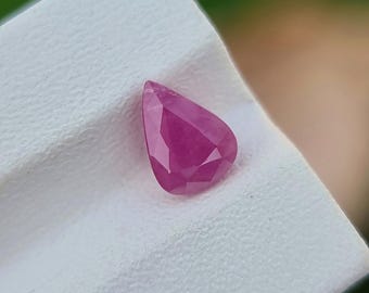 Pink Sapphire Gemstone Natural Loose Pear Shape Faceted Untreated Unheated From Aghanistan