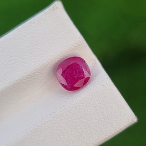 Natural Untreated Ruby Gemstone | Cushion Cut | Unheated | From Afghanistan | 1.33 ct