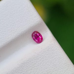 Ruby Stone Natural Loose Oval Shape Transparent Faceted Untreated Unheated From Afghanistan