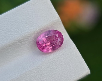Pink Sapphire Gemstone Natural Loose Oval Cut Faceted Untreated Unheated From Aghanistan