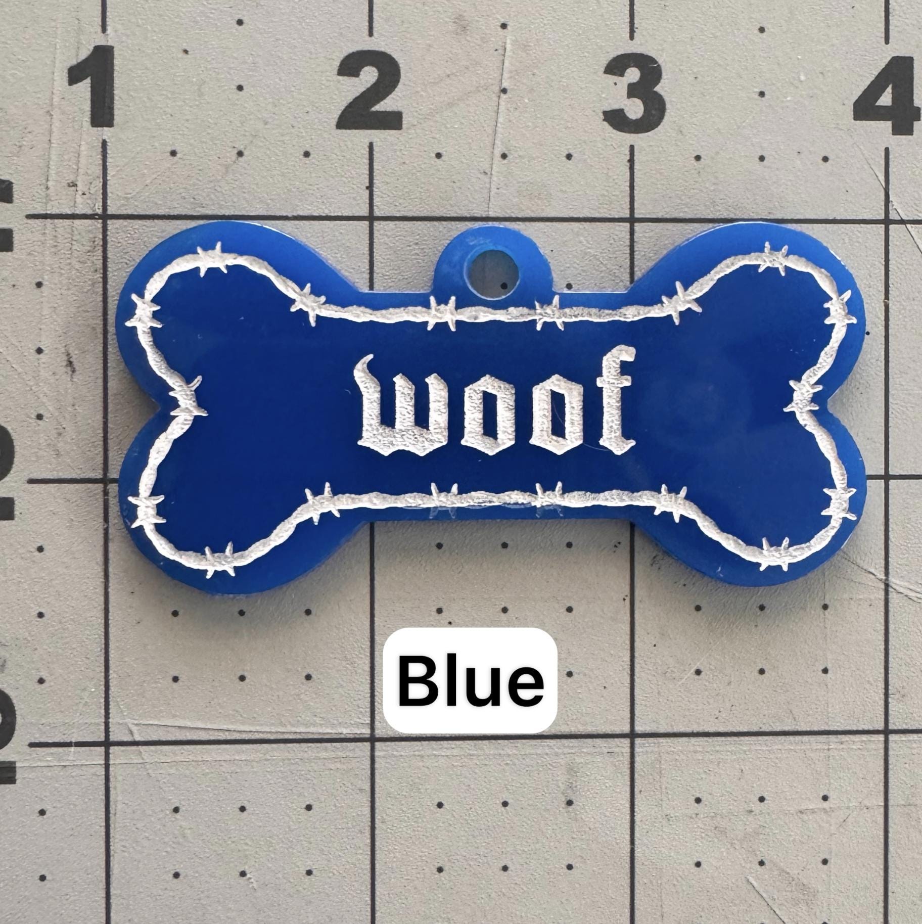 Personalized Barbed Wire Puppy/pet Play Collar Tag: Custom Engraved ...
