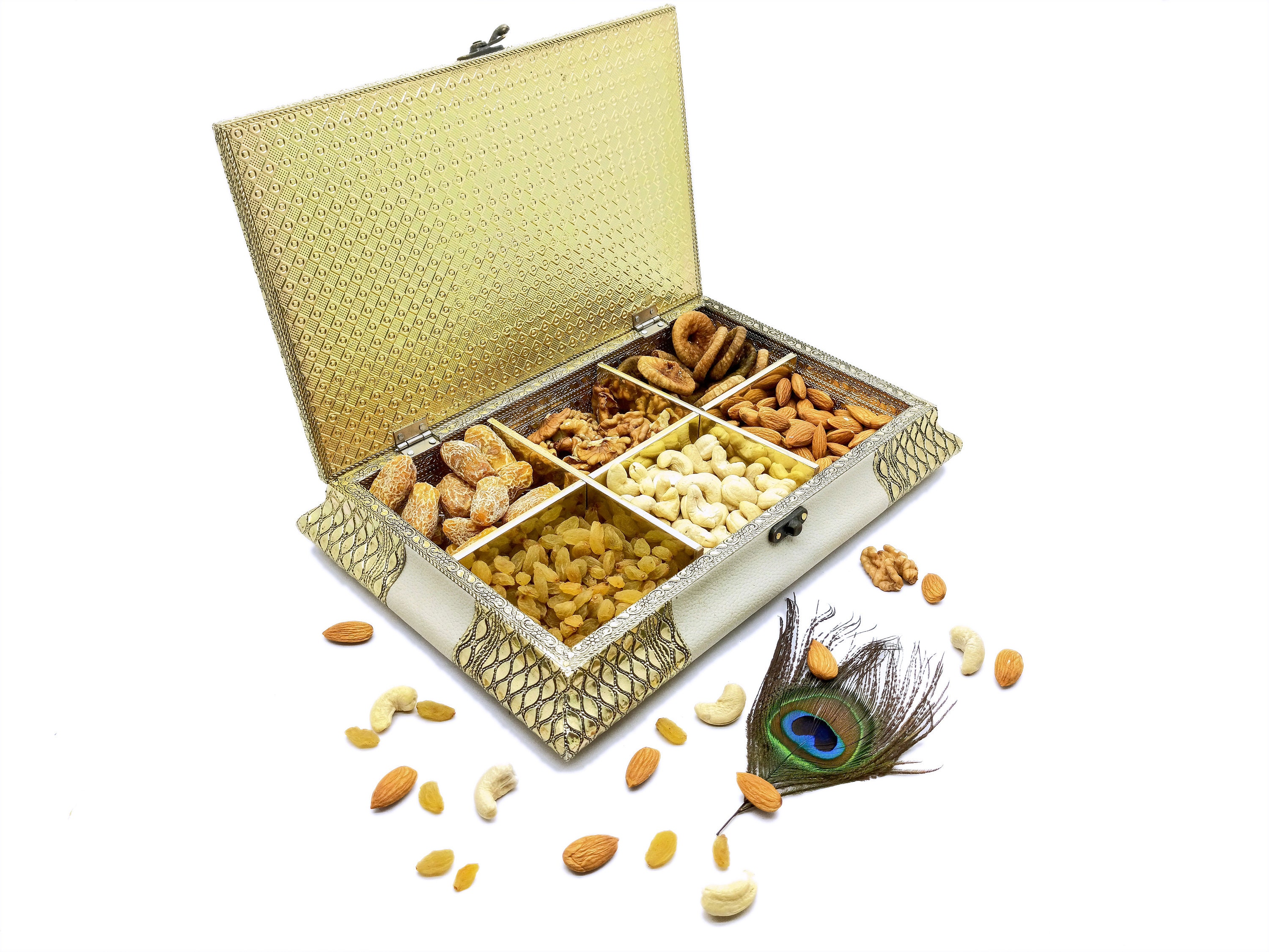 European Creative Solid Wood Candy Box with Lid Dry Fruit