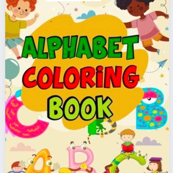 Children's Alphabet  Coloring Book