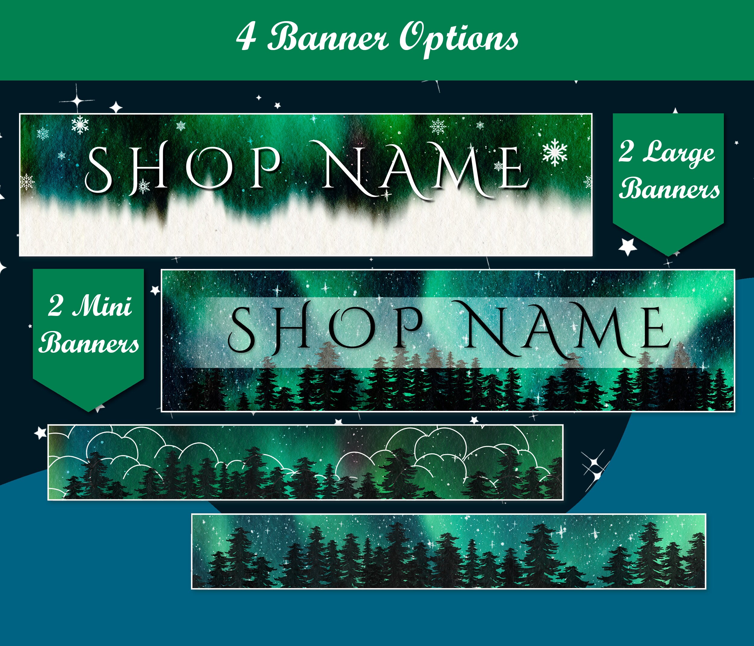 Etsy Shop Banner Templates Etsy Branding Kit Editable Etsy