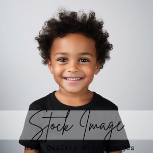 Fashion Stock Photos - Stock Photos - AI Stock Photos - Children Stock Photo - Child Stock Photos - T Shirt Stock Images - Hair Model Photos