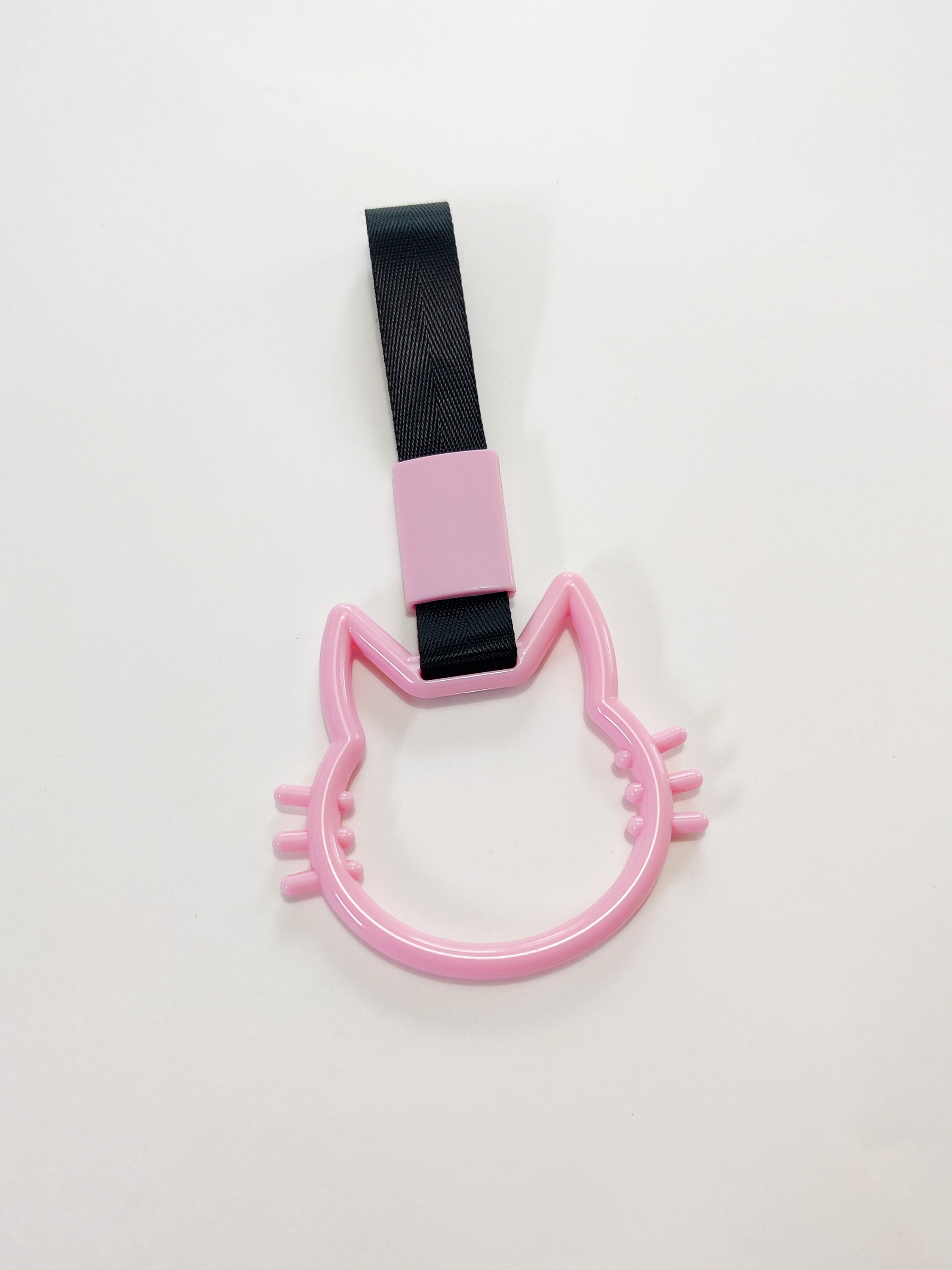 Pink Hello Kitty Cat Tsurikawa JDM Car Ring Kawaii Car Charm Japanese