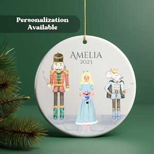 Personalized Ballet Ornament, Nutcracker Ornament, First Nutcracker Ballet Ornament 2024