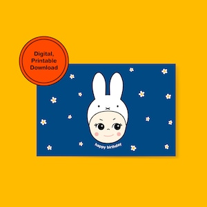 Tarjeta de cumpleaños de Sneaky Angel Baby x Miffy