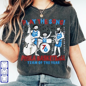 Play the Song Sixers T-shirt Joel Embiid James Harden 