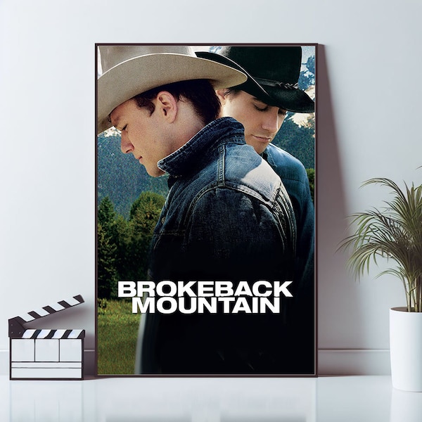 Brokeback Mountain Movie Poster, Home Decor, Canvas Material Gift, Live Room Wall Art, High Quality Reproduction, Keepsake