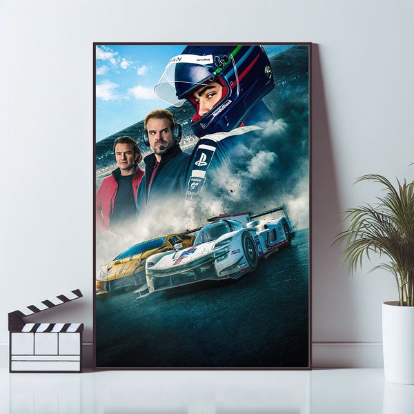 Gran Turismo, Affiche de film, Impressions d'art mural, Poster d'art, Cadeau pour toile, Souvenir, Décoration d'intérieur, Art mural de salon