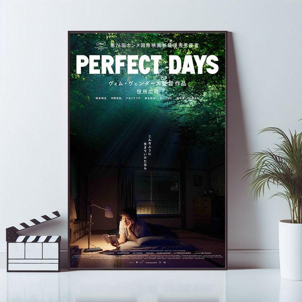 Perfect Days Filmplakat, Kunst Poster, Wohnkultur, Wandkunst, hochwertige Reproduktion, Andenken