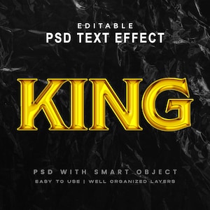 Gold Text Effect 3D | Premium Gold text effects | Text effect, styles, photoshop effects | 3D PSD editable text