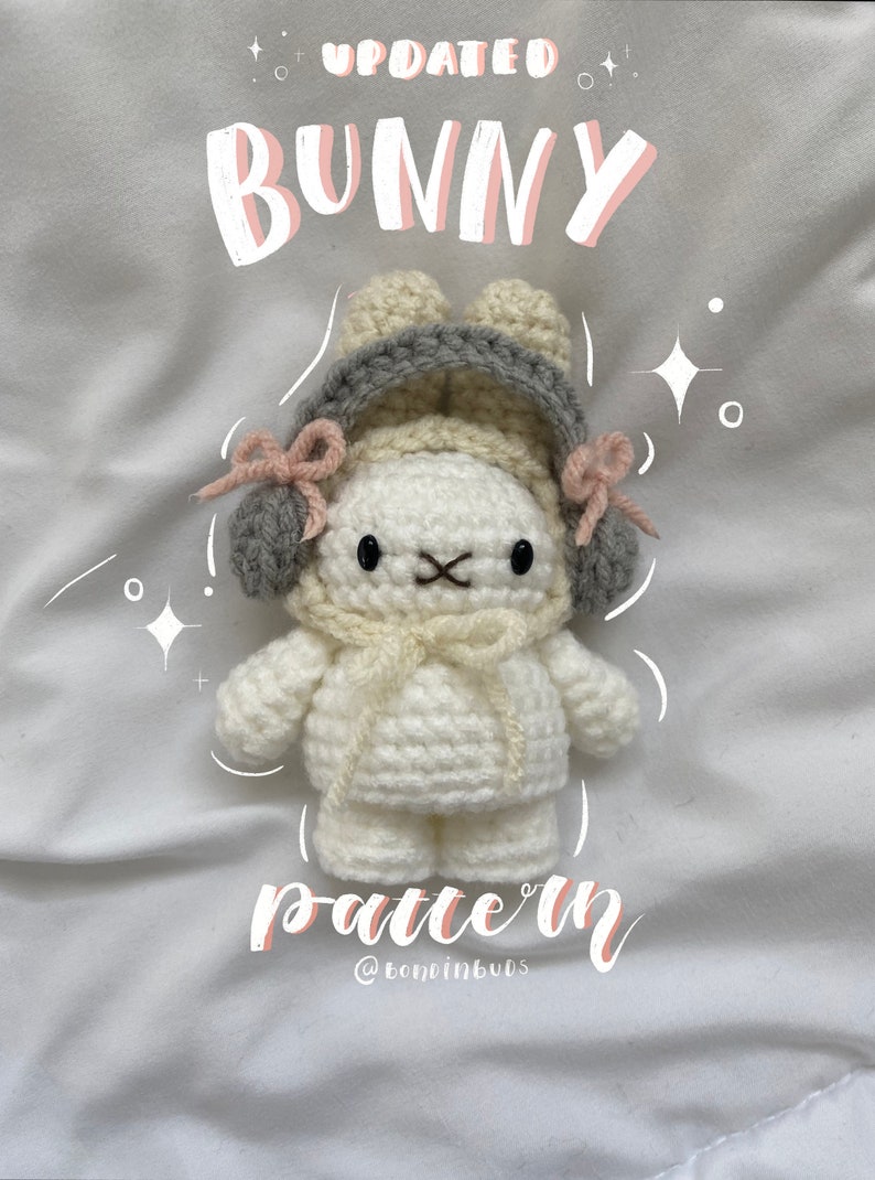 UPDATED Bunny With Hat Crochet Pattern image 1